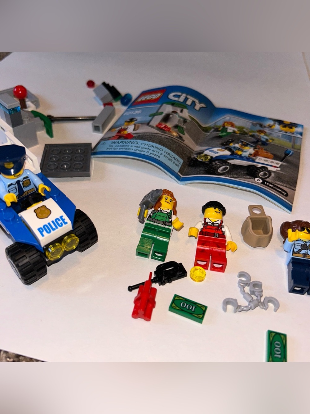 LEGO City #60136 Police Starter Set
Built set. No box. Retired Set. - Picture 7 of 12